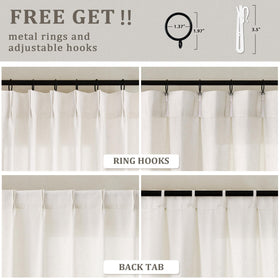 DUKIYO pinch pleat curtains showcase seven-pleat silhouette and tailored elegance.