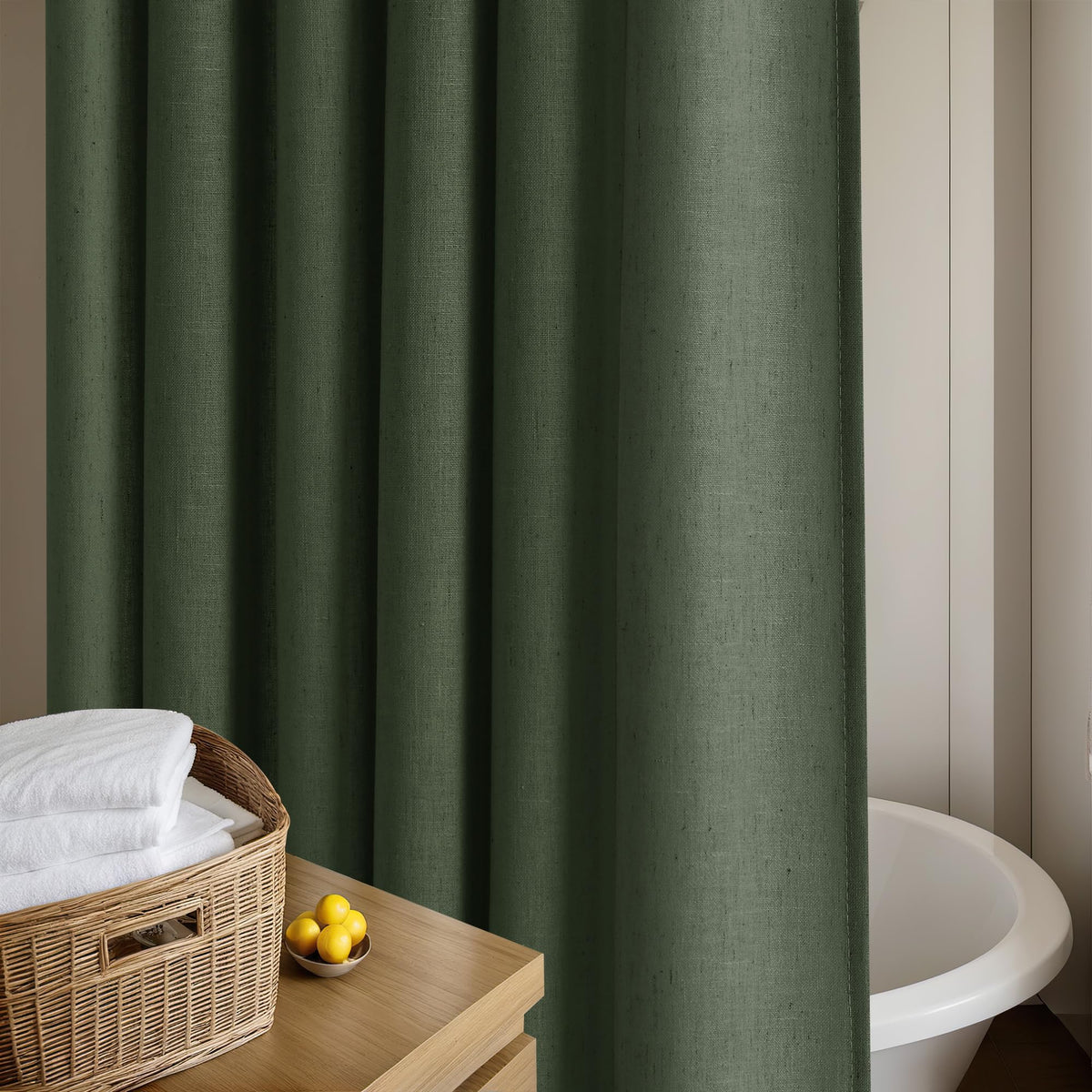 DUKIYO ready-made curtain with reinforced grommets for easy setup