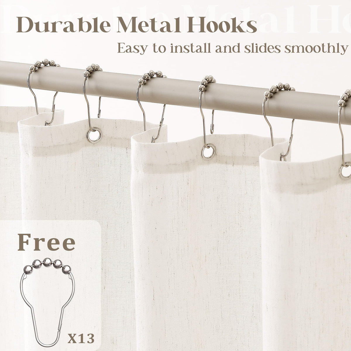 DUKIYO breathable linen blend balances airflow and privacy.