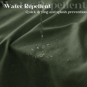 DUKIYO water-repellent finish curtain helps control splashes