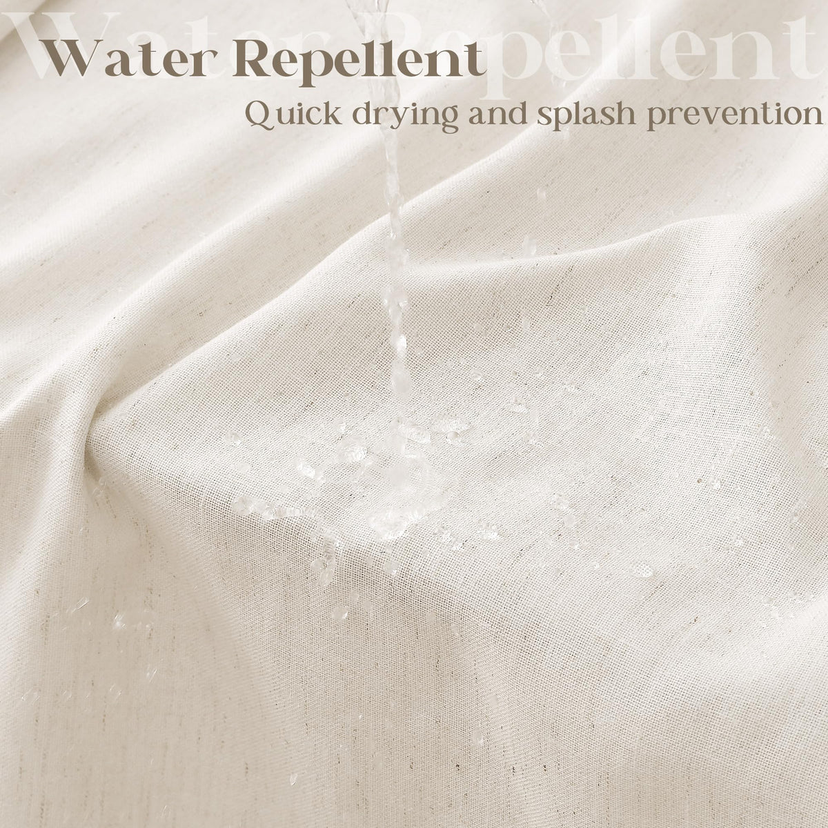 DUKIYO water-repellent finish keeps the shower area cleaner and drier.