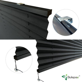 Dulepax RV blinds size options covering multiple RV window openings.