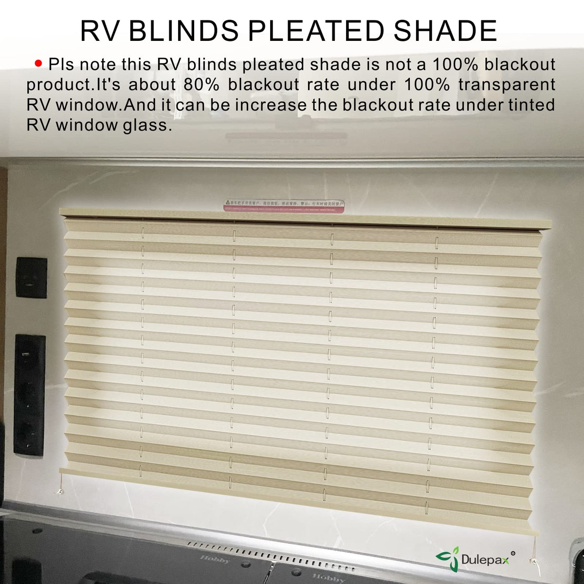 Dulepax rv pleated shades easy installation process with included hardware.