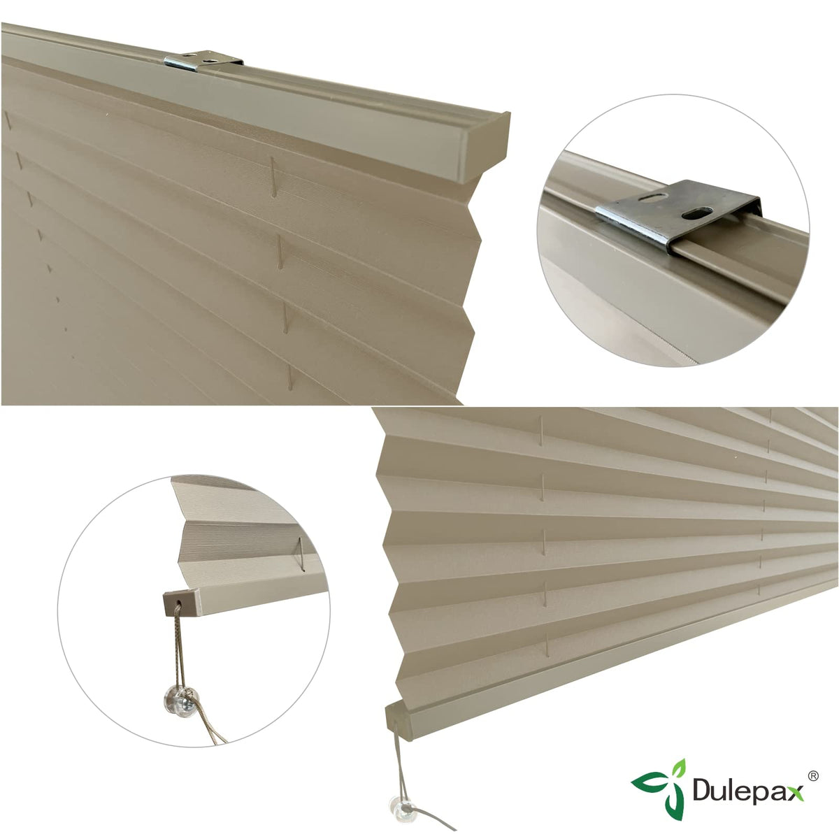 Dulepax rv shade UV-blocking capacity helps protect interior surfaces.