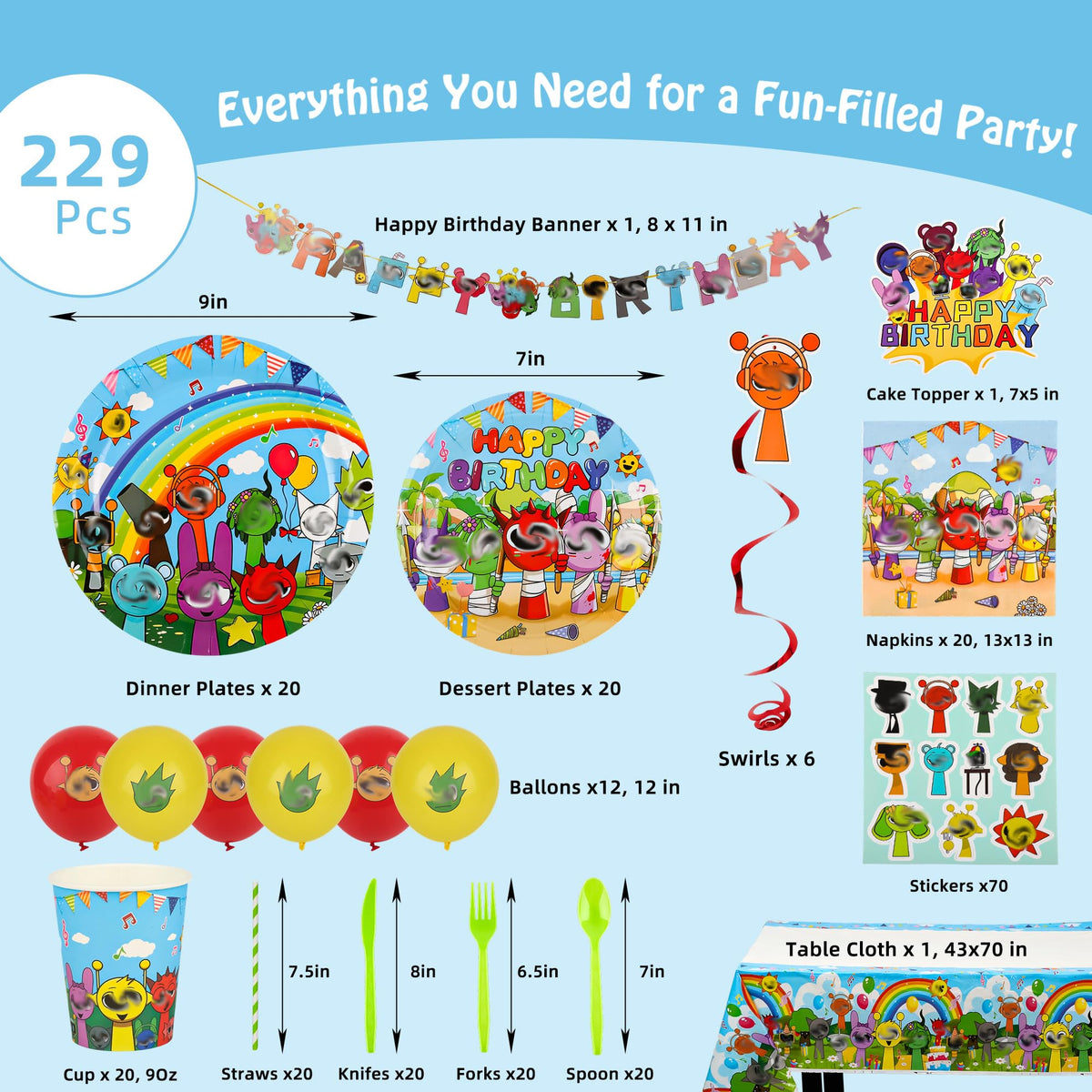 DUMBI 12-inch balloons create a vibrant backdrop for photos.