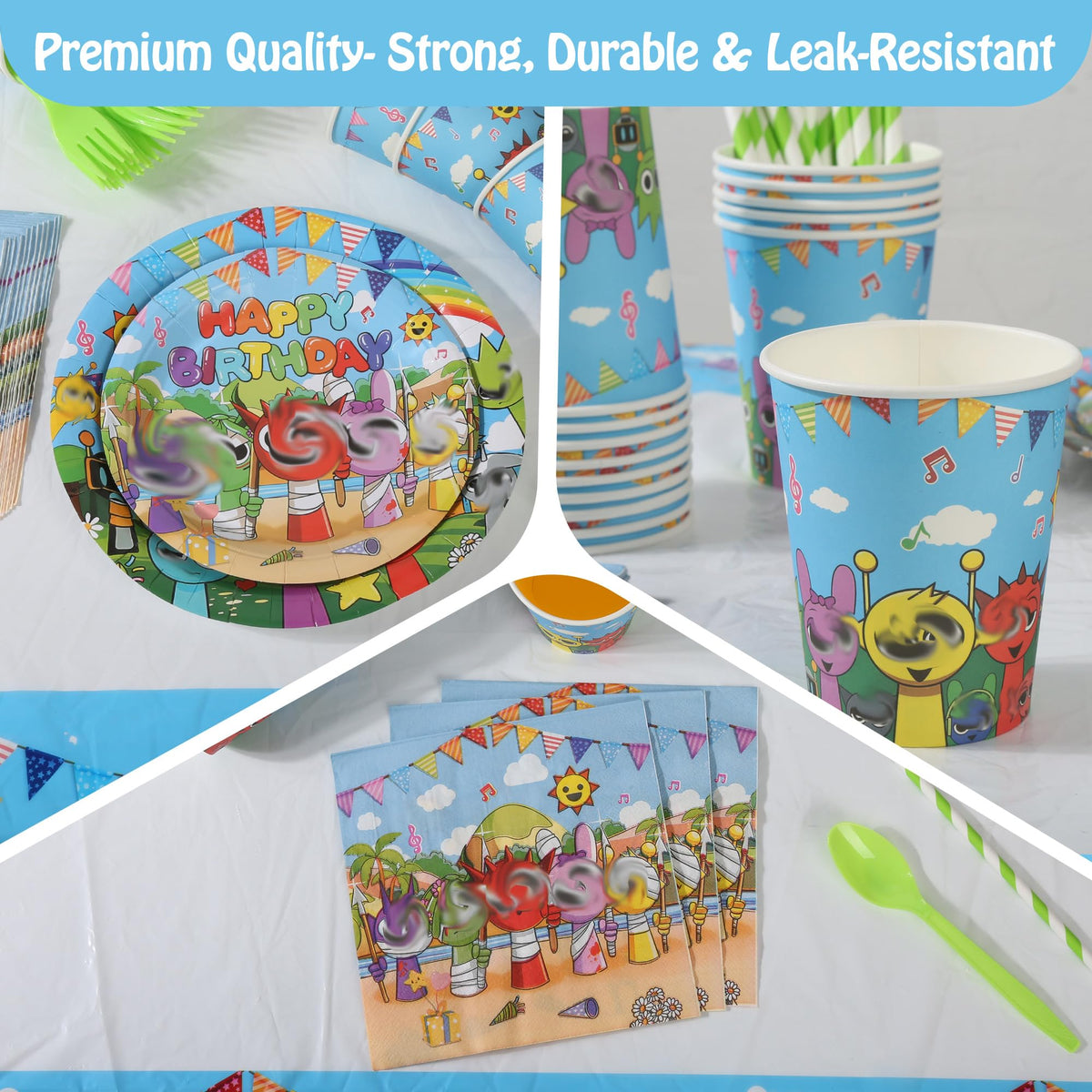 DUMBI 9 oz cups coordinate with the party theme.