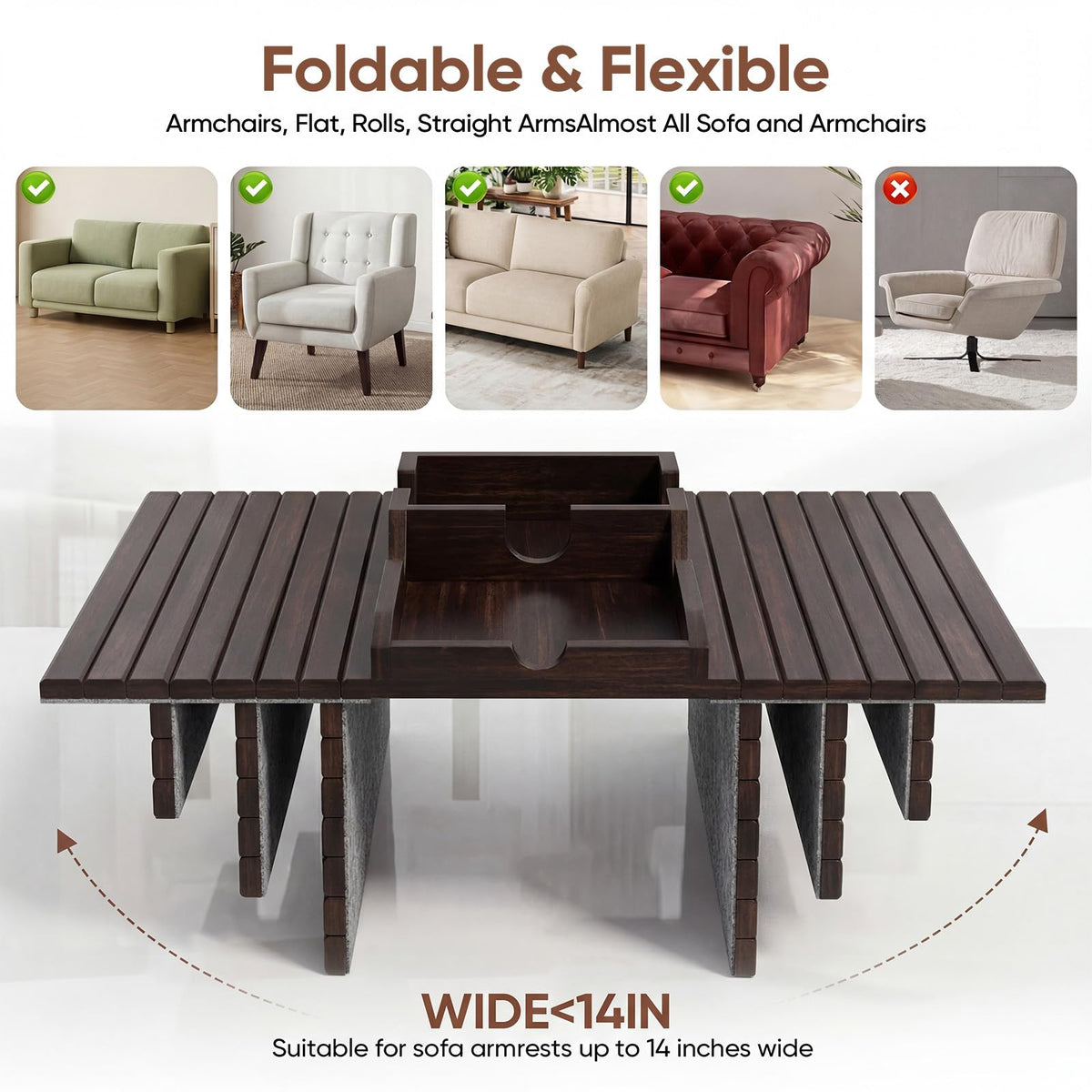 Dumbpec smooth bamboo finish blends with modern and rustic decor.