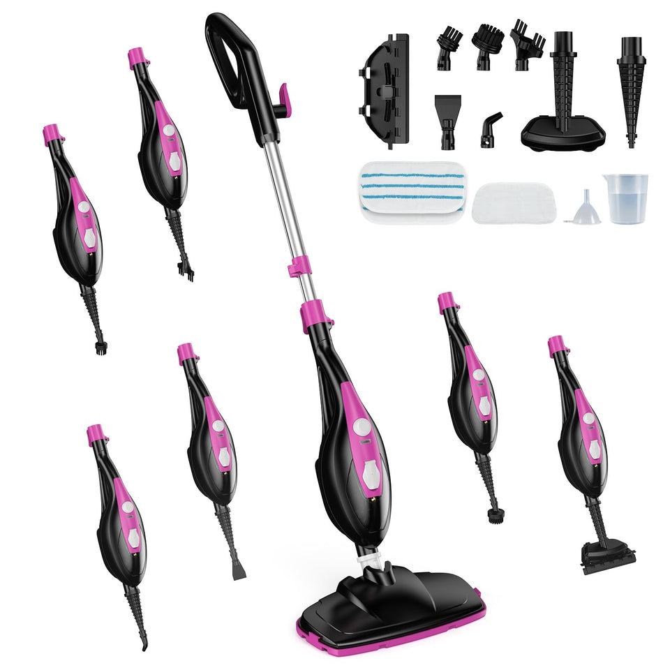 DUMOS 10in1 steam mop full view for versatile, water-only cleaning