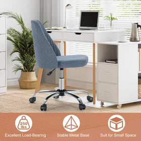 DUMOS 360-degree swivel with wheels enables easy repositioning