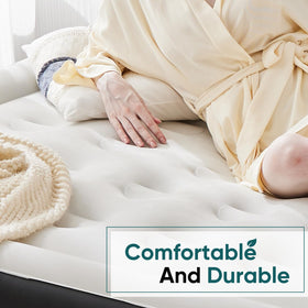 DUMOS air mattress queen weight capacity 660lbs ensures stable guests.