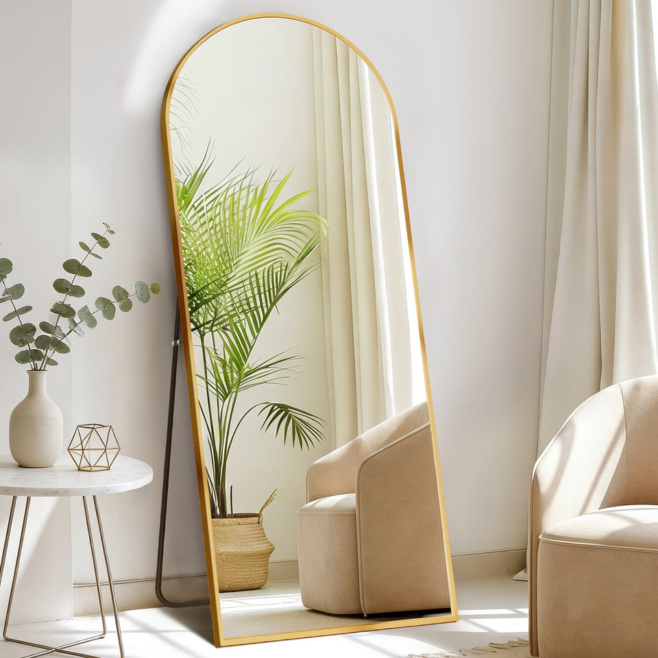 DUMOS arched mirror 56x21 full-length for head-to-toe reflection and dressing