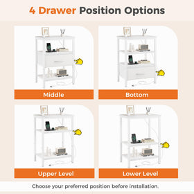 DUMOS adjustable middle shelf adapts to your gear and layout.