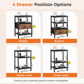 DUMOS sturdy metal frame supports weight for stable use