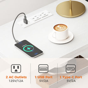 DUMOS sturdy metal frame delivers reliable support for nightly essentials.