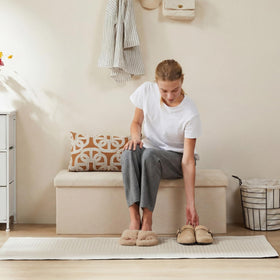 DUMOS camel color complements interiors with a clean, neutral look.