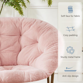 DUMOS Comfy Saucer Chair suitable for bedrooms, dorms, and living rooms.