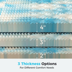 DUMOS cooling gel-infused topper helps sleepers stay cool