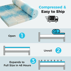 DUMOS dorm mattress refresh topper revives aging mattresses with plush comfort