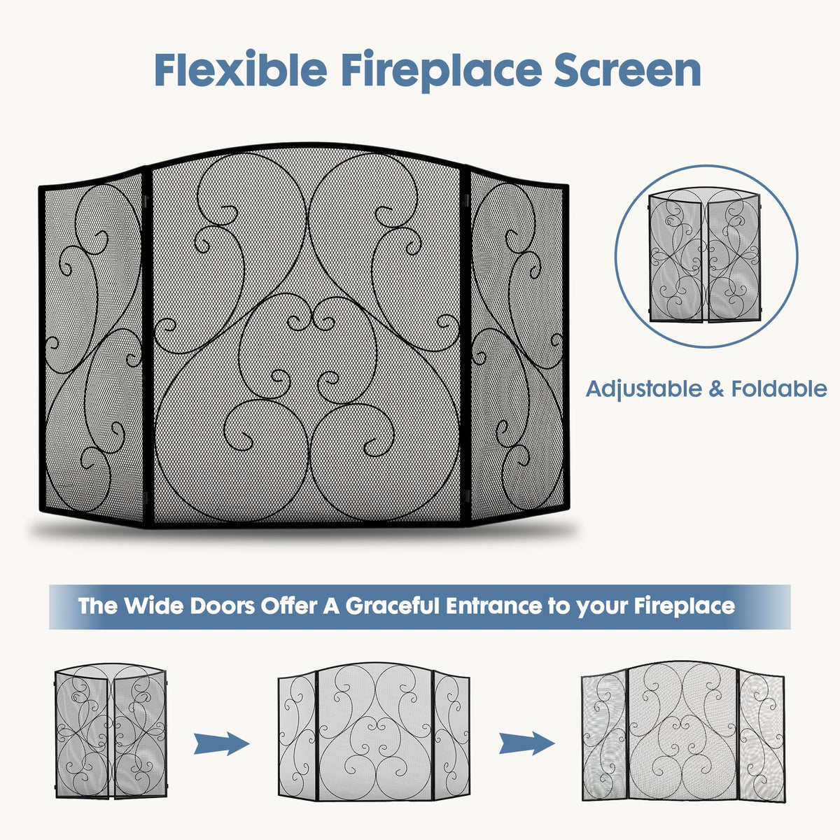 DUMOS sturdy frame provides reliable support for everyday fireplace use.