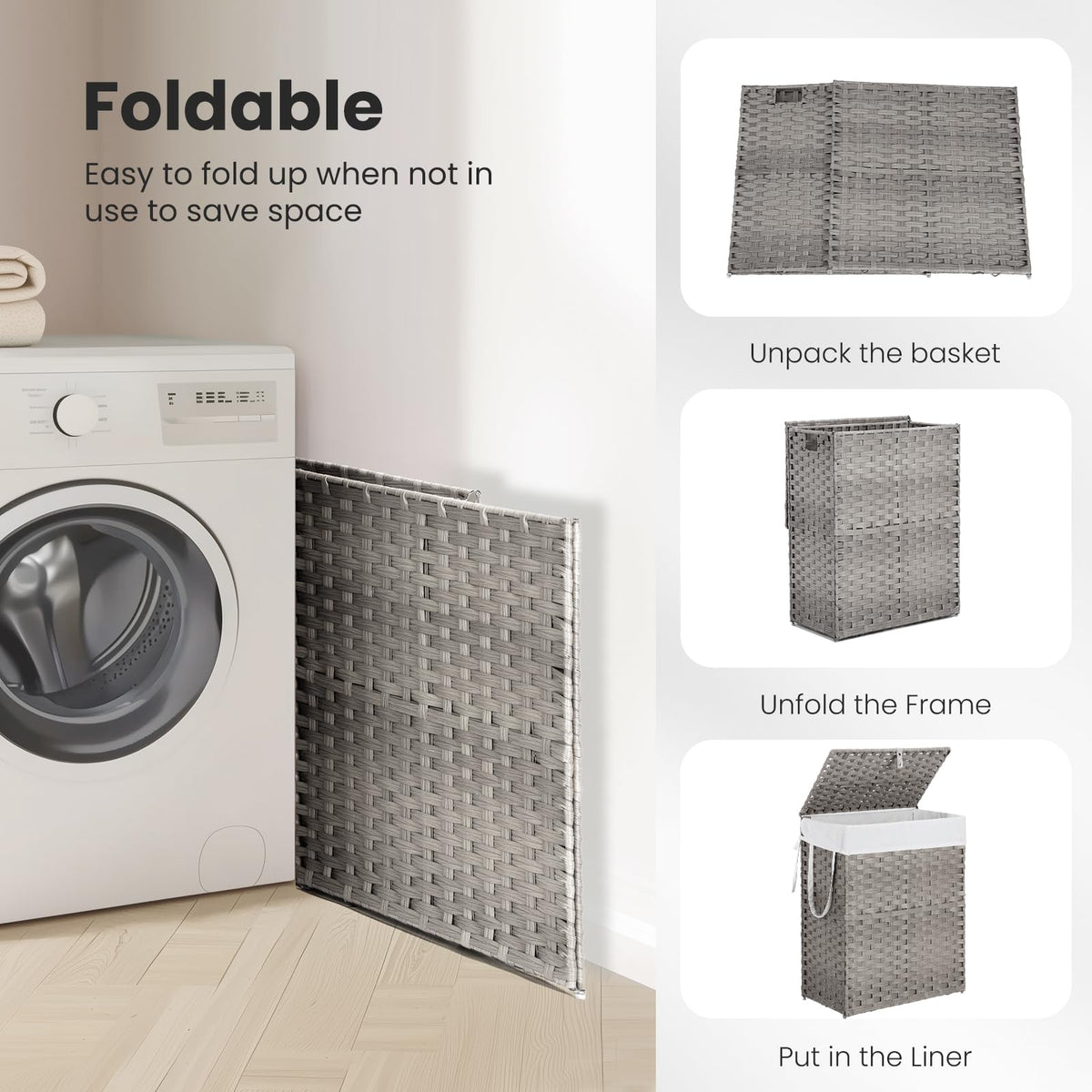 DUMOS folds flat for compact storage in small spaces.
