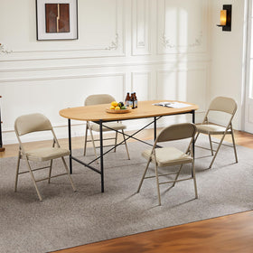 DUMOS khaki leather upholstery blends with any decor.