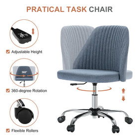 DUMOS height adjustable desk chair adapts to your vanity or desk
