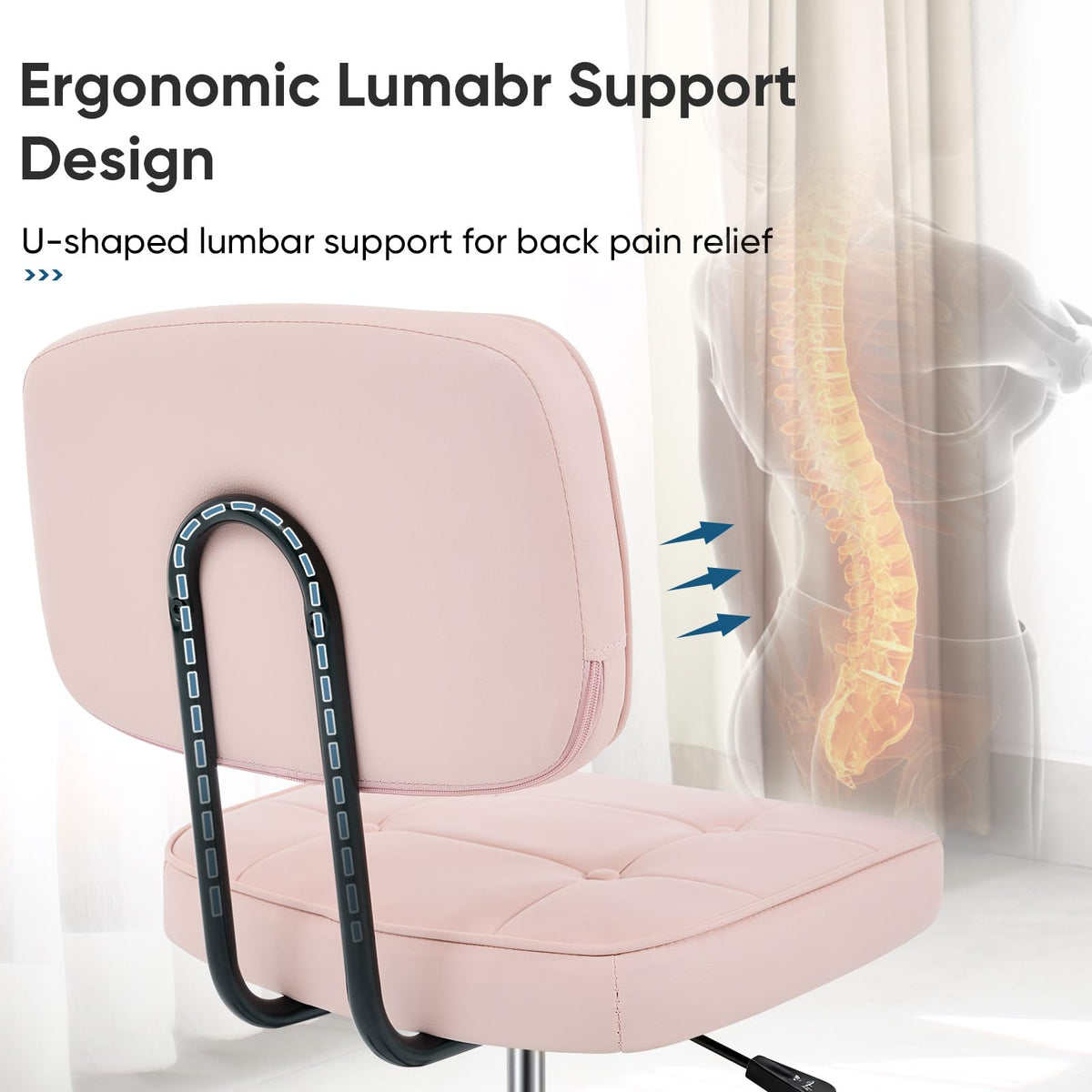 DUMOS pink finish adds style while supporting daily tasks