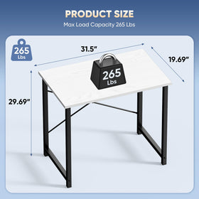 DUMOS home office desk placed in a bedroom setup