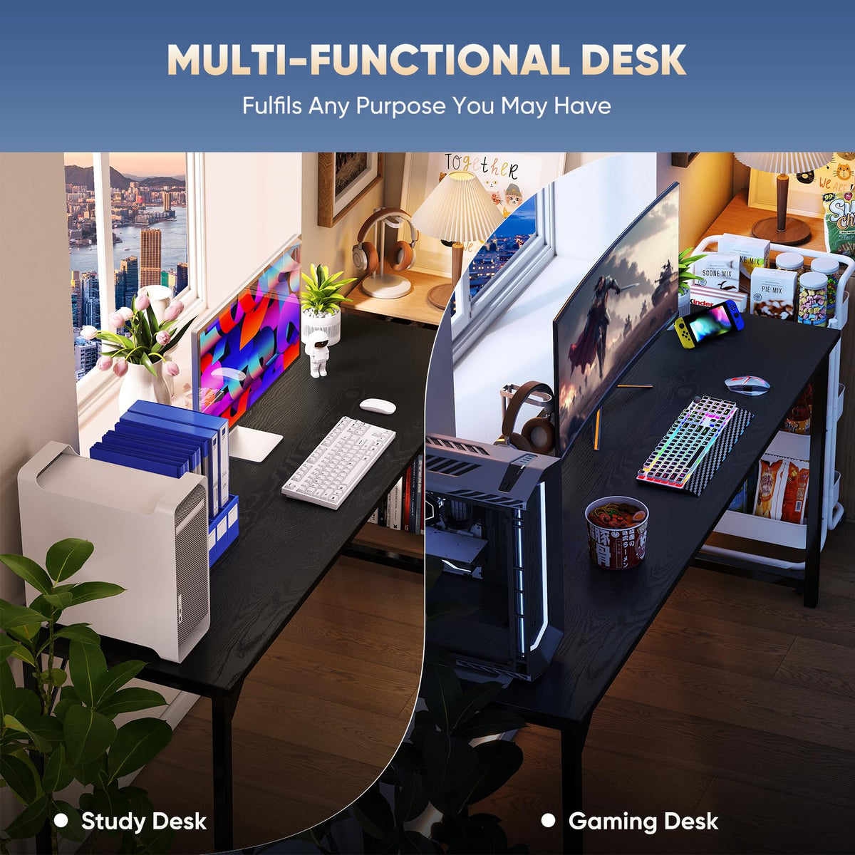 DUMOS in a neat home office setup for focused work