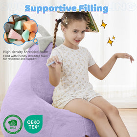 DUMOS bean bag chair used in living room for versatile kid seating