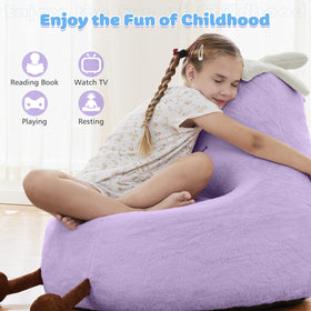 DUMOS pre-filled bean bag chair ships ready for use, no assembly