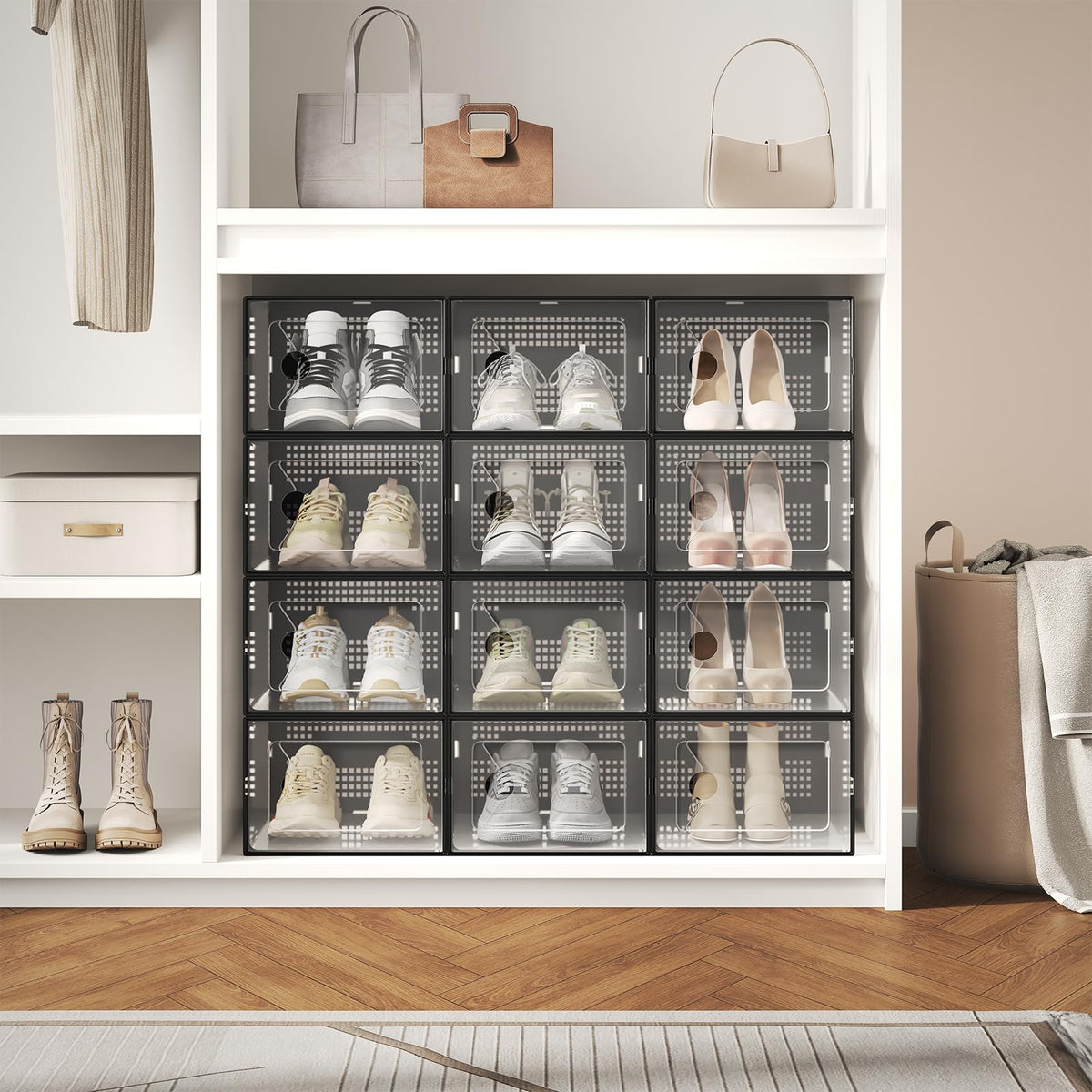 DUMOS large shoe box fits most men’s US 9 and women’s US 10 footwear