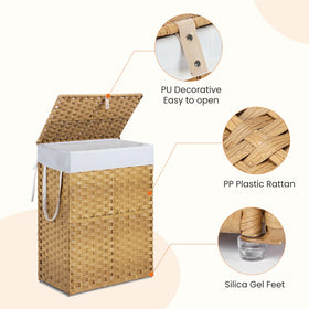 DUMOS sturdy steel frame preserves basket shape over time.