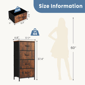DUMOS nightstand drawers fold inward to save space when not in use.