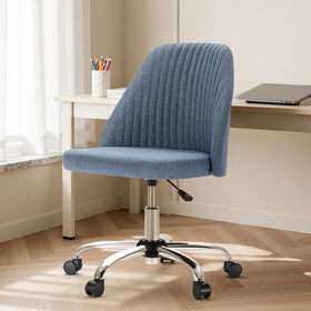 DUMOS office chair blue rolling base for smooth work sessions