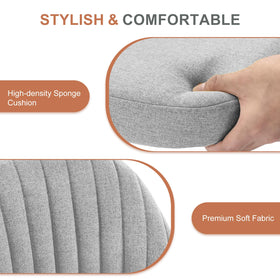 DUMOS floor-friendly casters glide quietly on wood, tile, or carpet.