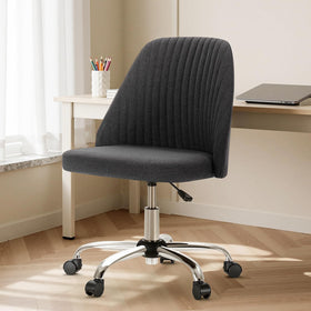 DUMOS graphite seat office chair offers comfortable long-work seating