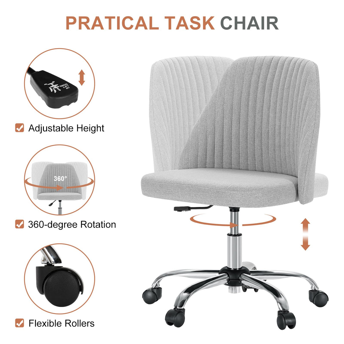DUMOS padded-seat delivers cushioned comfort for long study or work sessions.