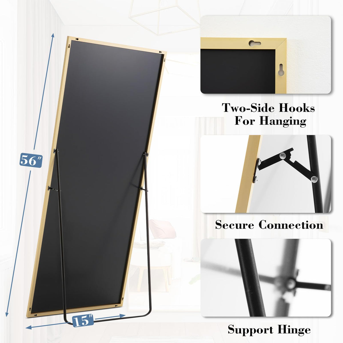 DUMOS shatterproof glass ensures safer use at home.