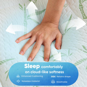 DUMOS brushed microfiber cover close-up, soft and skin-friendly