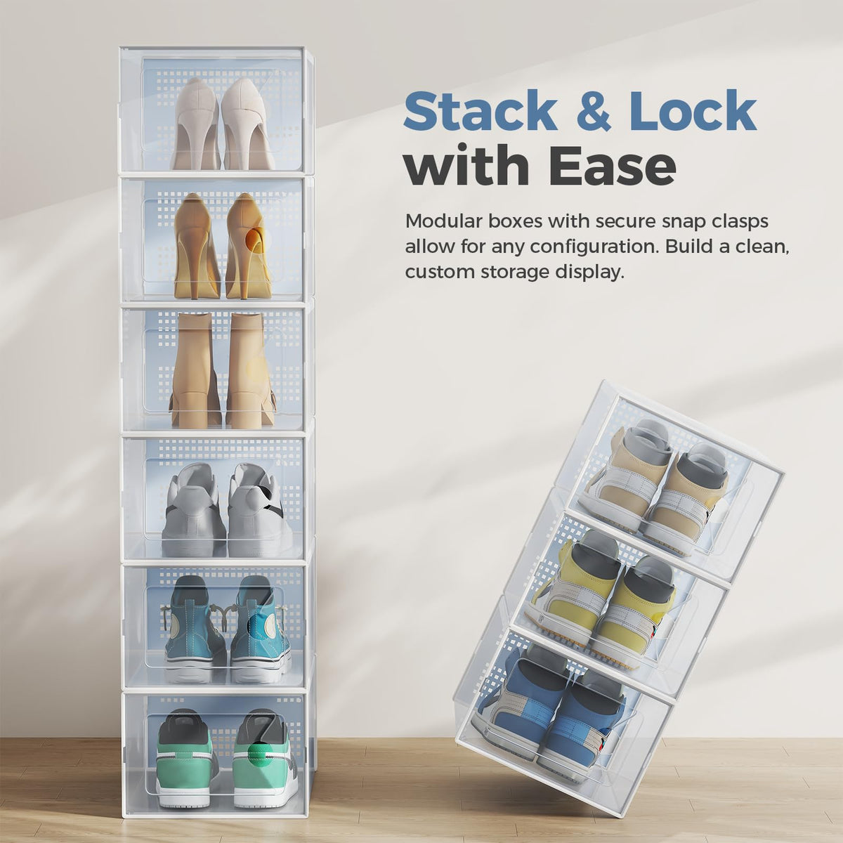 DUMOS under-bed storage solution for space-saving organization.