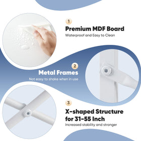 DUMOS X-brace reinforcement frame provides stable typing sessions