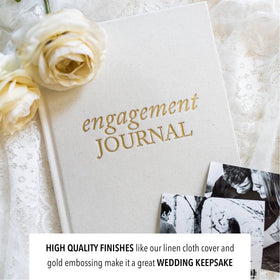Prompts and spaces in Duncan & Stone Engagement Journal encourage storytelling.