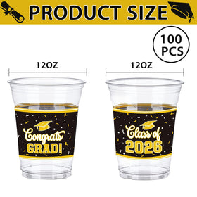 Dunfack congrats grad cups design showcased for graduation parties.