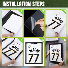 Dunkive T shirt display frame office decor for memorabilia