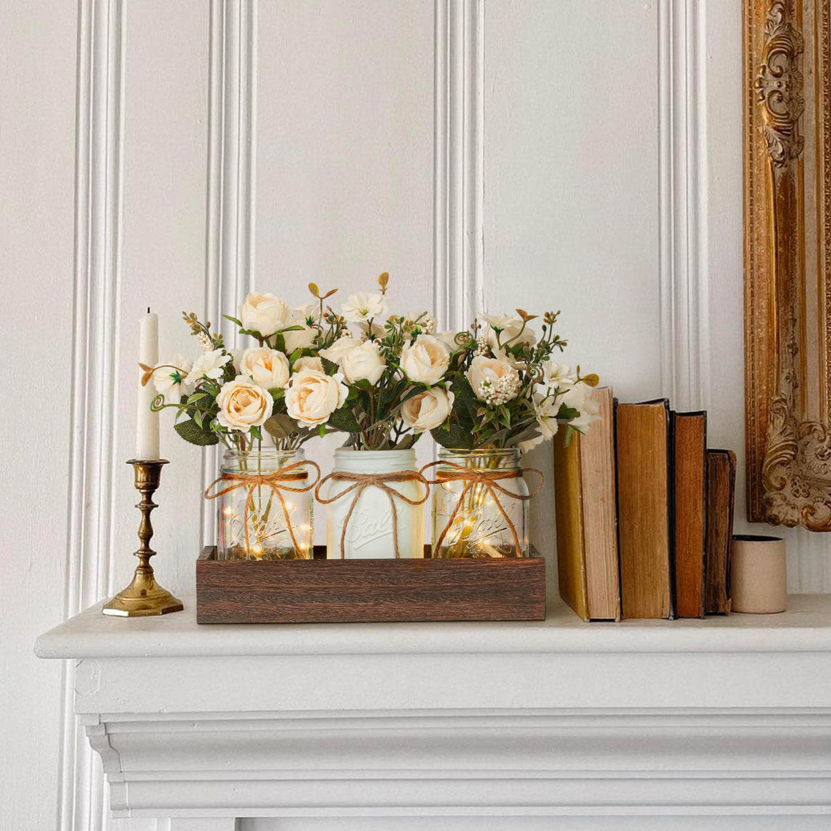 DUOER rustic farmhouse decor for living room or entry