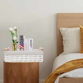 DUOER compact slim design basket fits tight spaces on dresser