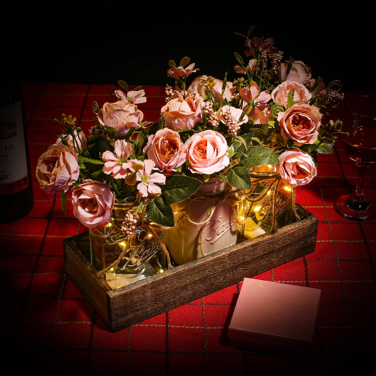 DUOER three-jar set adaptable for flowers, plants or storage