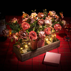 DUOER wood tray with mason jars designed for compact spaces and decor versatility