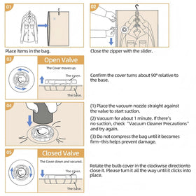 DUORAN triple-seal valve ensures leak-resistant closure for garments.